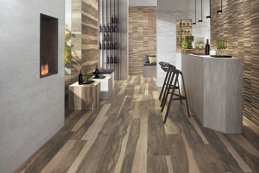 Easy Installation Loose Lay Vinyl Flooring With Light Wood Grain / Stone Grain